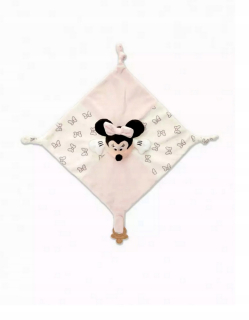 Disney DEKA CUDDLE Minnie Mouse zamatový prívesok na cumlík 29x30
